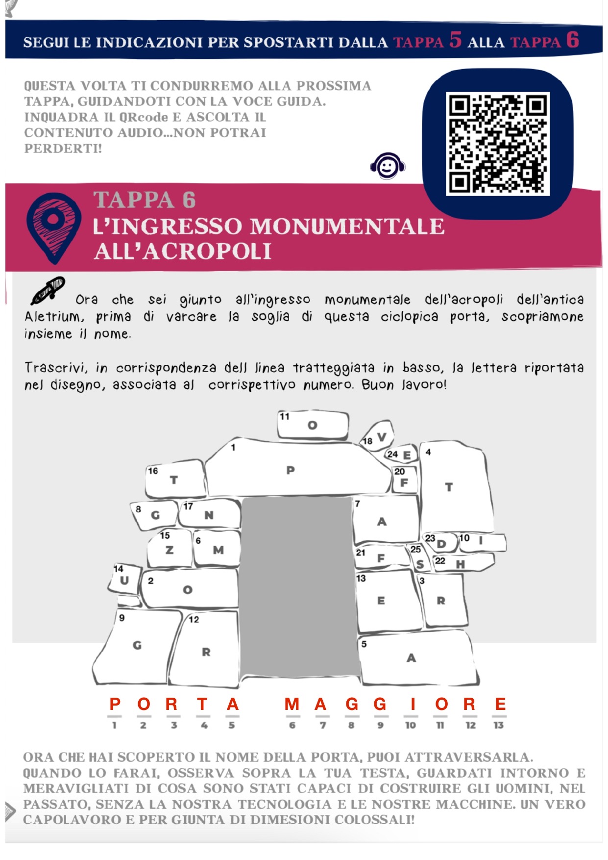 Alla scoperta di Alatri - Soluzioni ai giochi - Tappa 6