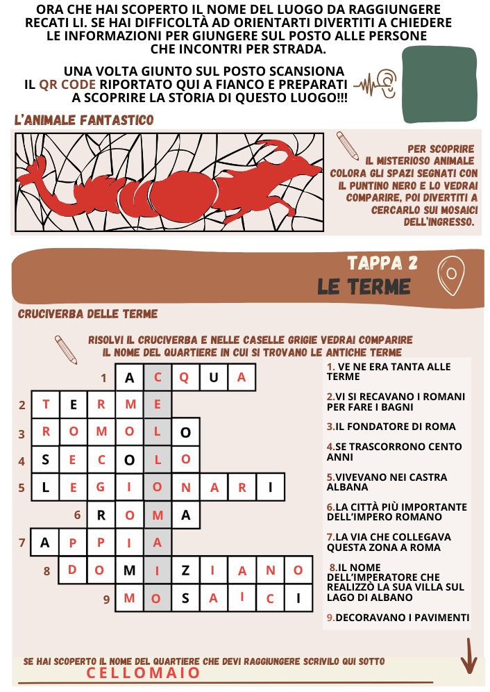 Alla scoperta di Albano Laziale - Soluzioni ai giochi - Tappa 2